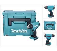 Makita DHG 180 Zj Pistolet à air chaud sans fil 550 °C 18V + Coffret Makpac - Sans Batterie, Sans Chargeur