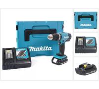 Makita DHP 453 Y1J-D Perceuse-visseuse à percussion sans fil 18V 42Nm en MAKPAC + batterie 1,5 Ah + chargeur