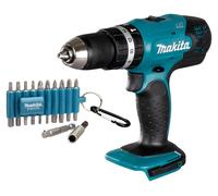 Makita DHP 453 Z Perceuse-visseuse à percussion sans fil 18 V 42 Nm + 22 pcs. jeu d'embouts - sans batterie, sans chargeur
