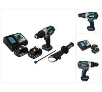 Makita DHP 458 RF Perceuse-visseuse à percussion sans fil 18 V 91 Nm + 2x Batteries 3,0 Ah + Chargeur