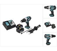 Makita DHP 458 RG Perceuse-visseuse à percussion sans fil 18 V 91 Nm + 2x Batteries 6,0 Ah + Chargeur