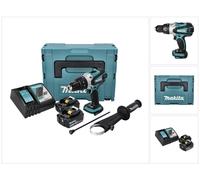 Makita DHP 458 RGJ Perceuse-visseuse à percussion sans fil 18 V 91 Nm + 2x Batteries 6,0 Ah + Chargeur + Makpac
