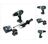Makita DHP 458 RT Perceuse-visseuse à percussion sans fil 18 V 91 Nm + 2x Batteries 5,0 Ah + Chargeur