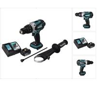 Makita DHP 458 RT1 Perceuse-visseuse à percussion sans fil 18 V 91 Nm + 1x Batterie 5,0 Ah + Chargeur