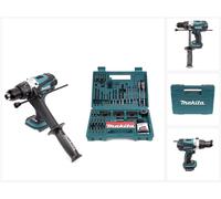 Makita DHP 458 Z Perceuse-visseuse à percussion sans fil 18V 91Nm + 100 pièces de Faises et Trépans pour perceuse Makita