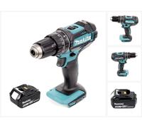Makita DHP 482 G1 Perceuse-visseuse à percussion sans fil 18 V 62 Nm + 1x batterie 6,0 Ah - sans chargeur