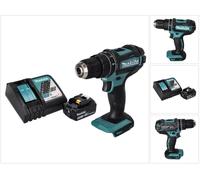 Makita DHP 482 RT1 Perceuse-visseuse à percussion sans fil 18 V 62 Nm + 1x batterie 5,0 Ah + chargeur