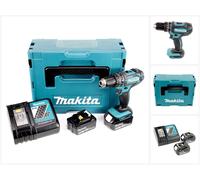 Makita DHP 482 RTJ Perceuse-visseuse à percussion sans fil 18V 62Nm en Makpac + 2x 5,0 Ah batterie + chargeur