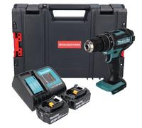 Makita DHP 482 SFJ-R Perceuse-visseuse à percussion sans fil 18 V 62 Nm + 2x batterie 3,0 Ah + chargeur + RHINO