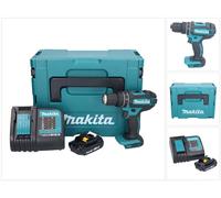 Makita DHP 482 SY1J Perceuse-visseuse à percussion sans fil 18 V 62 Nm + 1x batterie 1,5 Ah + chargeur + Makpac