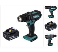 Makita DHP 482 T1 Perceuse-visseuse à percussion sans fil 18 V 62 Nm + 1x batterie 5,0 Ah - sans chargeur