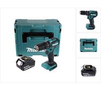 Makita DHP 483 G1J Perceuse-visseuse à percussion sans fil 18 V 40 Nm + 1x Batterie 6,0 Ah + Makpac - sans chargeur
