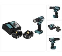 Makita DHP 483 RF Perceuse-visseuse à percussion sans fil 18 V 40 Nm Brushless + 2x Batteries 3,0 Ah + Chargeur