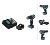 Makita DHP 483 RF1 Perceuse-visseuse à percussion sans fil 18 V 40 Nm Brushless + 1x Batterie 3,0 Ah + Chargeur