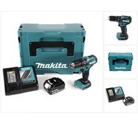 Makita DHP 483 RF1J 18 V Li-Ion Perceuse visseuse à percussion sans fil 18 V Brushless en Coffret MAKPAC + 1x Batterie BL 1830 3,0 Ah + Chargeur DC18RC
