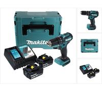 Makita DHP 483 RGJ Perceuse-visseuse à percussion sans fil 18 V 40 Nm + 2x Batteries 6.0 Ah + Chargeur + Coffret Makpac