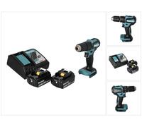 Makita DHP 483 RM Perceuse-visseuse à percussion sans fil 18 V 40 Nm Brushless + 2x batterie 4,0 Ah + chargeur