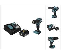 Makita DHP 483 RM1 Perceuse-visseuse à percussion sans fil 18 V 40 Nm Brushless + 1x batterie 4,0 Ah + chargeur