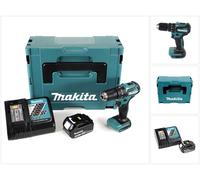 Makita DHP 483 RM1J 18 V Li-Ion Perceuse visseuse à percussion sans fil 18 V Brushless en Coffret MAKPAC + 1x Batterie BL 1840 4,0 Ah + Chargeur DC18RC
