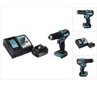 Makita DHP 483 RT1 Perceuse-visseuse à percussion sans fil 18 V 40 Nm Brushless + 1x Batterie 5,0 Ah + Chargeur