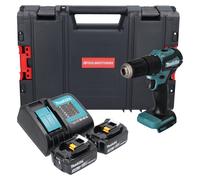 Makita DHP 483 SFJ-R Perceuse-visseuse à percussion sans fil 18V 40Nm + 2x batterie 3,0 Ah + chargeur + RHINO