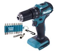 Makita DHP 483 Z Perceuse-visseuse à percussion sans fil 18 V 40 Nm Brushless + 22 pcs. jeu d'embouts - sans batterie, sans chargeur