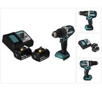 Makita DHP 484 RF Perceuse-visseuse à percussion sans fil 18 V 54 Nm brushless + 2x Batteries 3,0 Ah + Chargeur