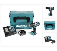 Makita DHP 484 RF1J Perceuse visseuse à percussion sans fil 18V Li-ion + 1x Batterie 3,0 Ah + Chargeur + Coffret Makpac