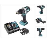 Makita DHP 484 RG1 Perceuse à percussion sans fil 18 V 54 Nm brushless + 1x Batterie 6,0 Ah + Chargeur