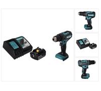 Makita DHP 485 RF1 Perceuse-visseuse à percussion sans fil 18 V 50 Nm Brushless + 1x Batterie 3,0 Ah + Chargeur