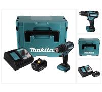 Makita DHP 485 RF1J Perceuse-visseuse à percussion sans fil 18 V 50 Nm Brushless + 1x Batterie 3,0 Ah + Chargeur + Makpac
