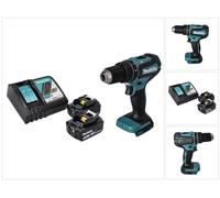 Makita DHP 485 RT Perceuse-visseuse à percussion sans fil 18 V 50 Nm Brushless + 2x Batteries 5,0 Ah + Chargeur
