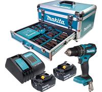 Makita DHP 485 Z Perceuse visseuse à percussion sans fil 50Nm Brushless Solo 18V - sans batterie, sans chargeur