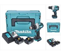 Makita DHP 489 RGJ Perceuse-visseuse à percussion sans fil 18 V 73 Nm Brushless + 2x batterie 6,0 Ah + chargeur + Makpac