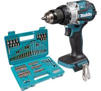 Makita DHP 489 Z Perceuse-visseuse à percussion sans fil 18 V 73 Nm Brushless + 102 pces Jeu de forets Bit - sans batterie, sans chargeur