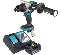 Makita DHP 492 RF1 Perceuse-visseuse à percussion sans fil 18 V 141 Nm Brushless + 1x batterie 3,0 Ah + chargeur