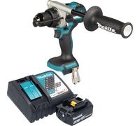 Makita DHP 492 RG1 Perceuse-visseuse à percussion sans fil 18 V 141 Nm Brushless + 1x batterie 6,0 Ah + chargeur