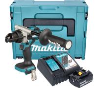 Makita DHP 492 RG1J Perceuse-visseuse à percussion sans fil 18 V 141 Nm Brushless + 1x batterie 6,0 Ah + chargeur + Makpac