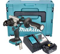 Makita DHP 492 RT1J Perceuse-visseuse à percussion sans fil 18 V 141 Nm Brushless + 1x batterie 5,0 Ah + chargeur + Makpac