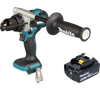 Makita DHP 492 T1 Perceuse-visseuse à percussion sans fil 18 V 141 Nm Brushless + 1x batterie 5,0 Ah - sans chargeur