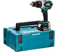 Makita DHP458F1J Perceuse visseuse à percussion 18 V Li-Ion Ø 13 mm + 1x3 Ah + MAKPAC