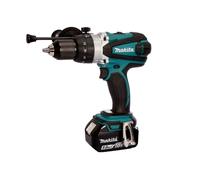 Makita DHP458T1 Perceuse visseuse à percussion 18 V Li-Ion Ø 13 mm + 1x5 Ah