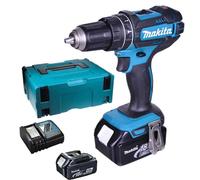 Makita DHP482RTJ Perceuse visseuse a percussion Li-ion (2x5,0Ah/18V) Makpac 2