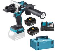 Makita DHP486RTJ Perceuse visseuse a percussion Li-ion LXT (18V/2x5,0Ah), Makpac