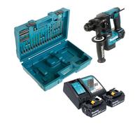 Makita DHR 171 RMX3 Marteau perforateur sans fil 18 V 1,2 J SDS-Plus Brushless + 2x batterie 4,0 Ah + chargeur + 65 pcs. d'accessoires + coffret