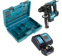 Makita DHR 171 SF1X3 Marteau perforateur sans fil 18 V 1,2 J SDS-Plus Brushless + 1x batterie 3,0 Ah + chargeur + 65 pcs. d'accessoires + coffret