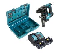 Makita DHR 171 SMX3 Marteau perforateur sans fil 18 V 1,2 J SDS-Plus Brushless + 2x batterie 4,0 Ah + chargeur + 65 pcs. d'accessoires + coffret