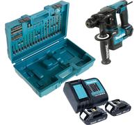 Makita DHR 171 SYX3 Marteau perforateur sans fil 18 V 1,2 J SDS-Plus Brushless + 2x batterie 1,5 Ah + chargeur + 65 pcs. d'accessoires + coffret