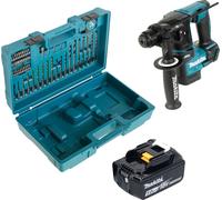 Makita DHR 171 T1X3 Marteau perforateur sans fil 18 V 1,2 J SDS-Plus Brushless + 1x batterie 5,0 Ah + 65 pcs. kit d'accessoires + coffret - sans chargeur