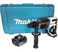 Makita DHR 202 F1W Marteau perforateur sans fil 18 V 20 mm 2,0 J blanc + 1x batterie 3,0 Ah + coffret - sans chargeur